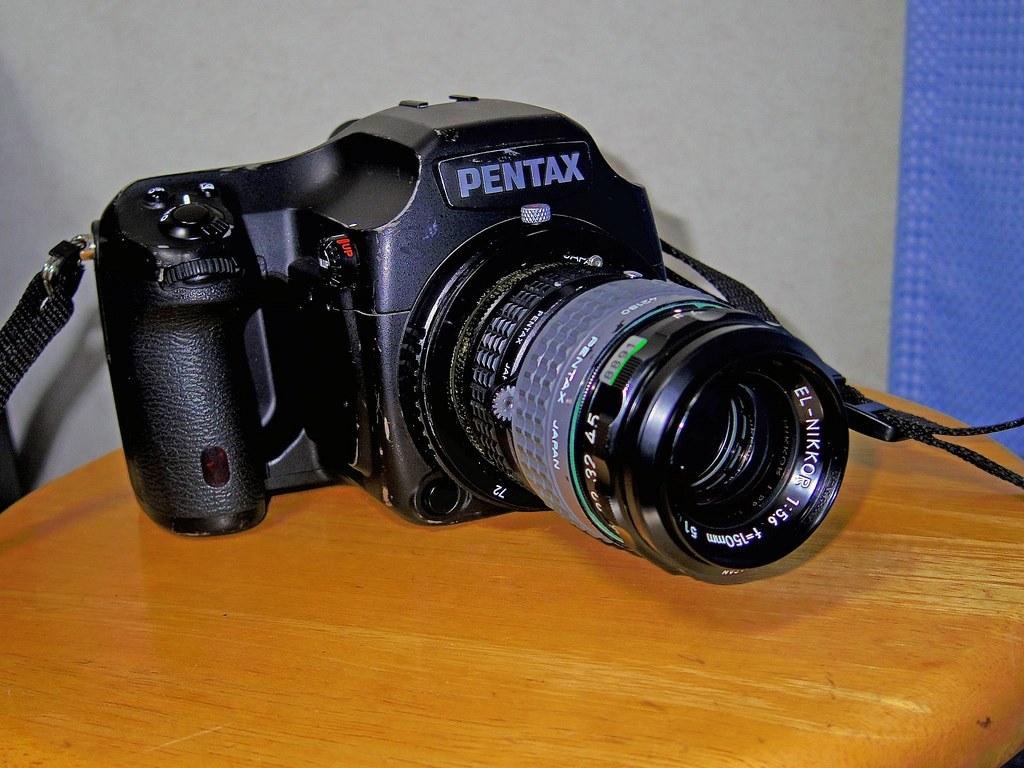 EL Nikkor 150mm f5.6』 ペンタックス PENTAX 645D ボディ の