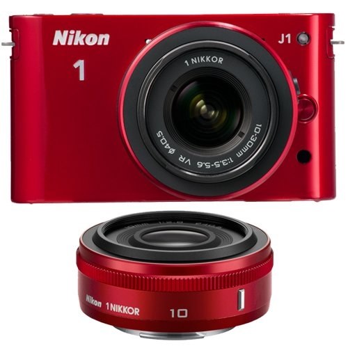Nikon 1 J1用の赤のNIKKOR 10mm f/2.8』 ニコン Nikon 1 J1 標準ズーム