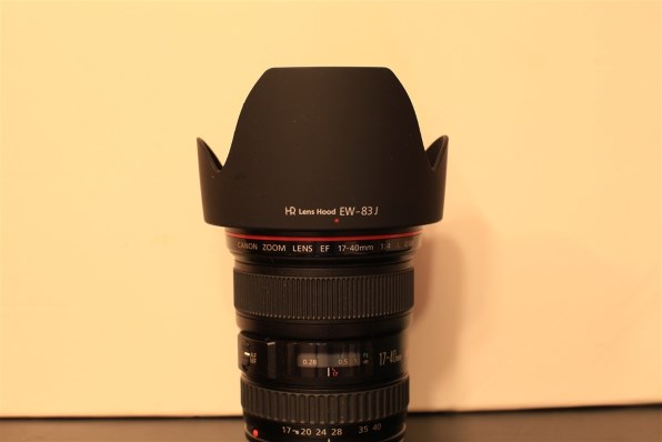 『レンズフードについて』 CANON EF17-40mm F4L USM の