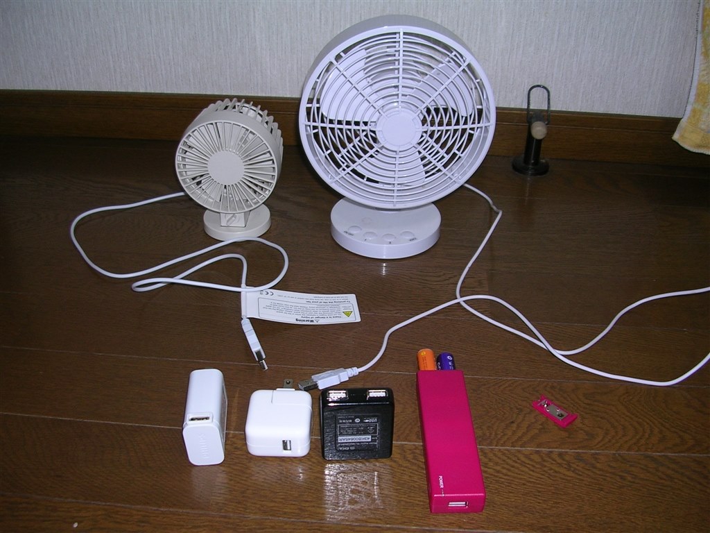 USBから家庭用100V電源へ』 サンエックス 卓上扇風機 リラックマ