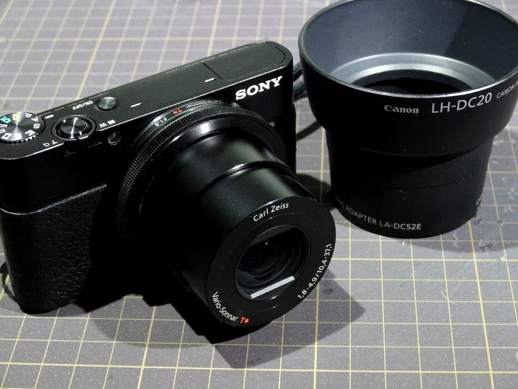 RX100にフィルターとフードをつけてみた』 SONY サイバーショット DSC