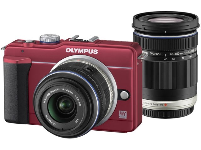 セブンイレブン 冬ギフト カタログ OLYMPUS E-PL3 レンズ2本(40-150、パナソニック12-42)（お写ん デジタルカメラ
