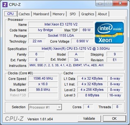 R10☆ Xeon E3-1270 v2 3.50GHz cpu 動作品