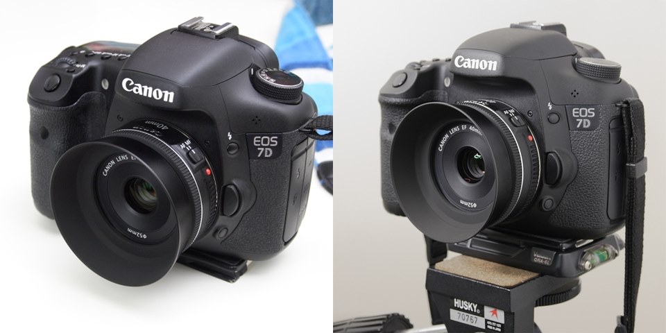 Canon EF40mm F2.8 STM レンズフード付き - レンズ(単焦点)