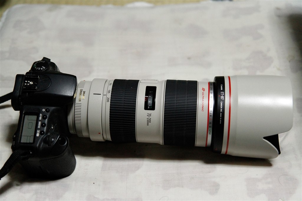 美品】EF70-200mm F2.8L IS II USM + おまけ白フード - レンズ(ズーム)