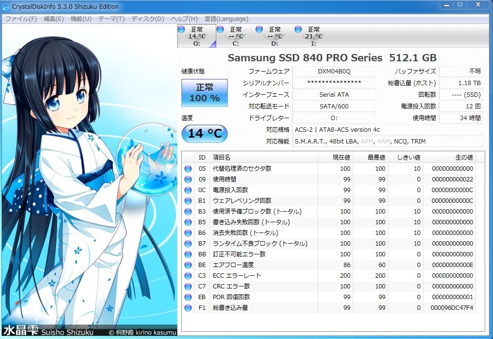 CrystalDiskInfo 5.3.0』 クチコミ掲示板 - 価格.com