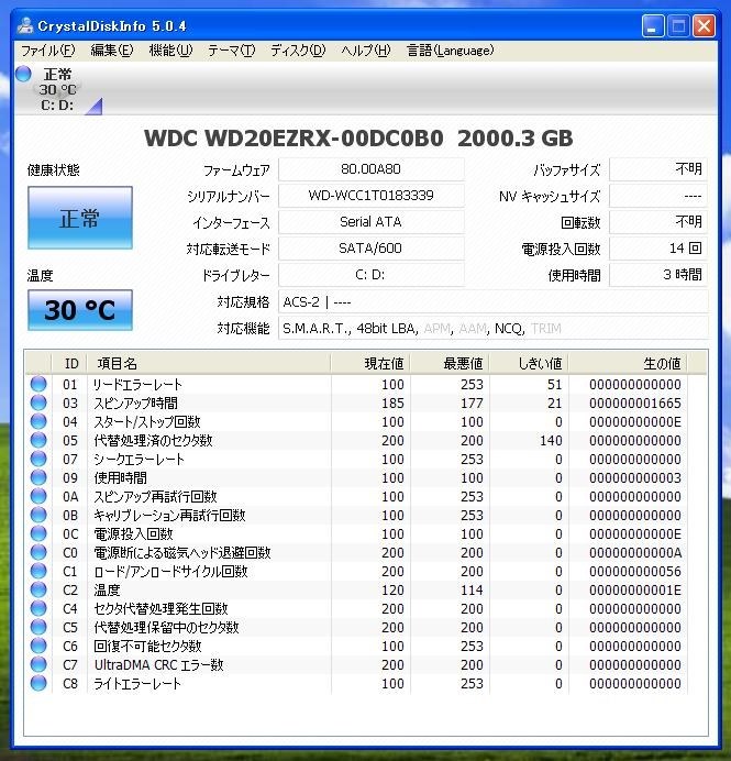 買ってすぐなのに ブルースクリーン頻発 Western Digital Wdezrx 2tb Sata600 のクチコミ掲示板 価格 Com