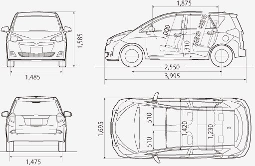 1550mmまで車高下げられますか？』 トヨタ ラクティス 2010年モデル の