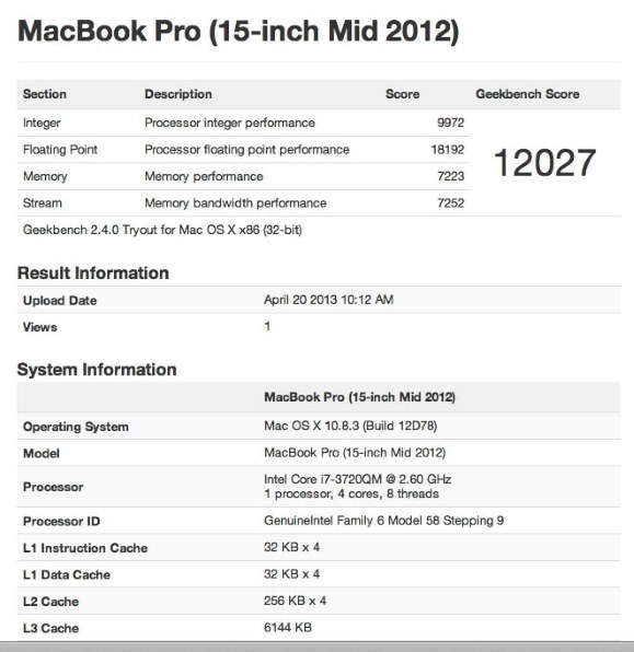 Apple MacBook Pro 2600/15 MD104J/A投稿画像・動画 - 価格.com