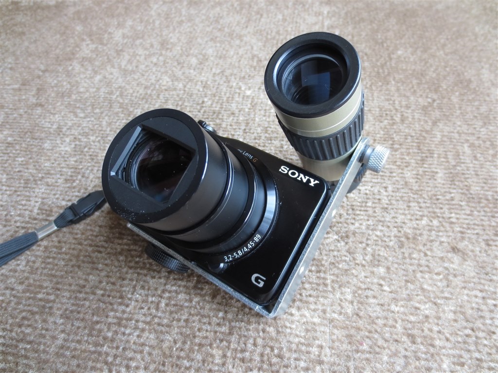 単眼鏡を用いたビューファインダーの試作』 SONY サイバーショット DSC