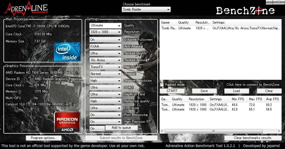 2600K + HD7970 （Crysis 3 ＆ Tomb Raider）』 MSI R7970 Lightning 