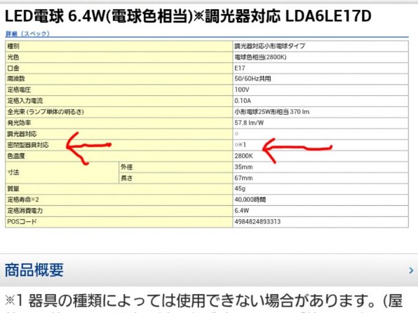 ミニクリプトン球タイプで一番明るい 日立 Lda7l G E17 S 電球色 福福福ちゃんさんのレビュー評価 評判 価格 Com