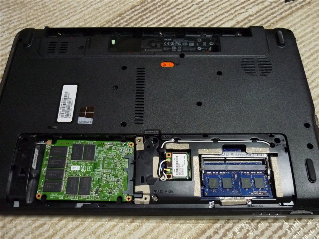 SSD換装』 Acer Aspire E1 E1-571-H54D のクチコミ掲示板 - 価格.com