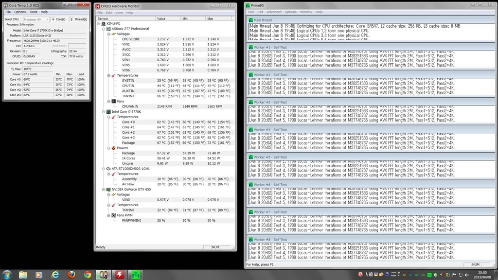 電圧関係なんですが・・・』 インテル Core i7 3770K BOX の