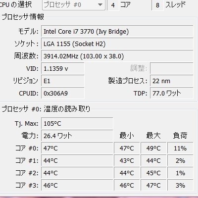 Cpu温度について インテル Core I7 3770 Box のクチコミ掲示板 価格 Com