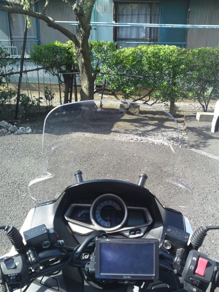 ホンダ/フェイズ純正ロングスクリーン FAZEにロングスクリーンを装着しました』 ホンダ フェイズ の