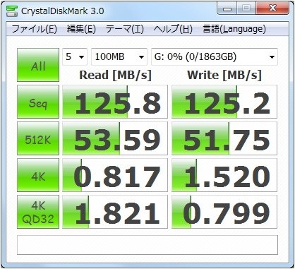 CrystalDiskMark 3.0 ベンチマーク結果』 HGST HDS722020ALA330 (2TB ...