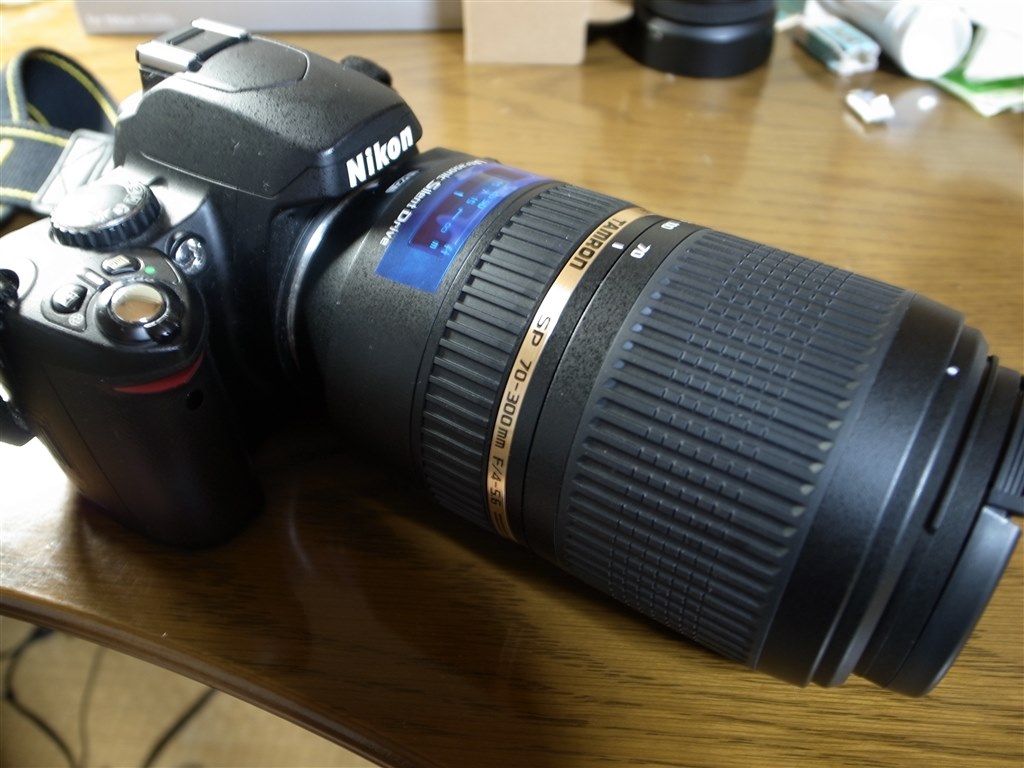 D40に取り付けてみると・・・』 TAMRON SP 70-300mm F/4-5.6 Di VC USD 