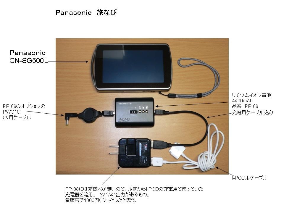 バッテリー』 パナソニック 旅ナビ CN-SG500L-T のクチコミ