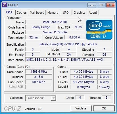PCパーツCPU Intel corei7 2600k