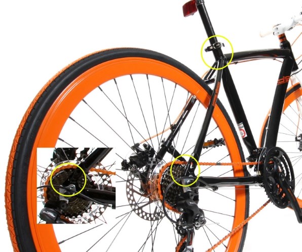 良品！DOPPELGANGER D9 Midtown Rush 700C アルミ21速 490mm ディスク