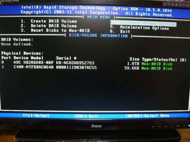 Intel Smart Response がインストールできない Gigabyte Ga Z68x Ud3h B3 Rev 1 0 のクチコミ掲示板 価格 Com