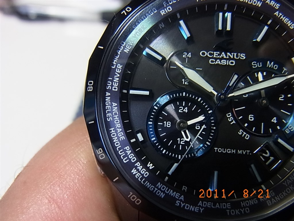 カシオ オシアナス マンタ OCW-S1400D-2AJF 美品 チタン - 腕時計 ...
